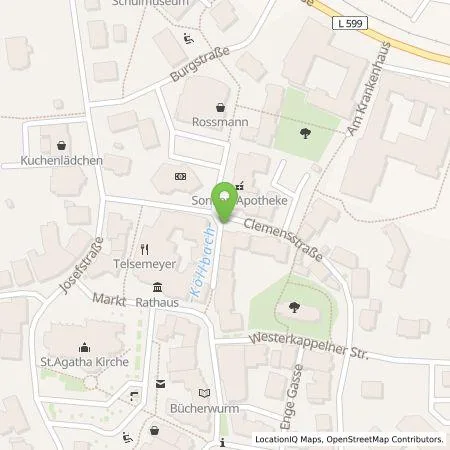 Standortübersicht der Tankstelle Stadtwerke Tecklenburger Land GmbH & Co. KG in 49497 Mettingen