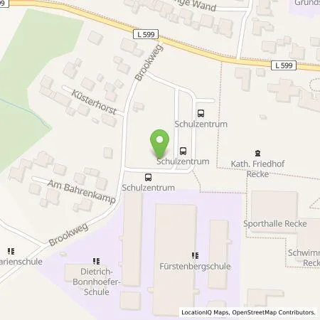 Standortübersicht der Tankstelle Stadtwerke Tecklenburger Land GmbH & Co. KG in 49509 Recke