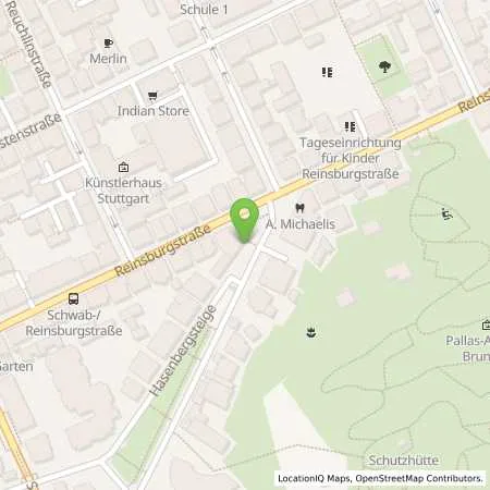 Standortübersicht der Tankstelle EnBW mobility+ AG und Co.KG in 70178 Stuttgart