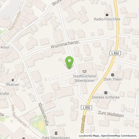 Standortübersicht der Tankstelle Stadtwerke Tecklenburger Land GmbH & Co. KG in 49477 Ibbenbüren