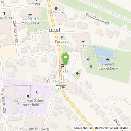 Standortübersicht der Tankstelle Stadtwerke Tecklenburger Land GmbH & Co. KG in 49477 Ibbenbüren