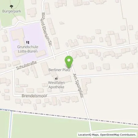 Standortübersicht der Tankstelle Stadtwerke Tecklenburger Land GmbH & Co. KG in 49504 Lotte