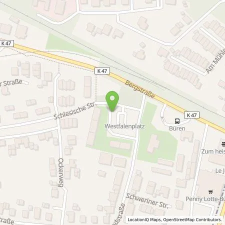 Standortübersicht der Tankstelle Stadtwerke Tecklenburger Land GmbH & Co. KG in 49504 Lotte