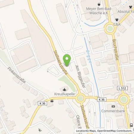 Standortübersicht der Tankstelle BIGGE ENERGIE GmbH & Co. KG in 57462 Olpe