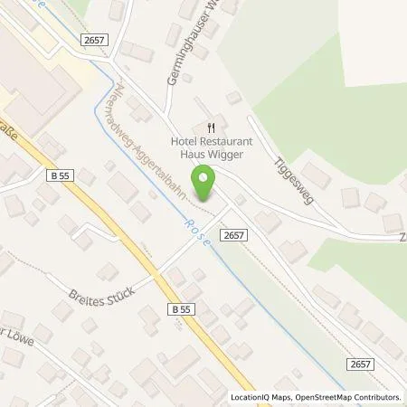 Standortübersicht der Tankstelle BIGGE ENERGIE GmbH & Co. KG in 57489 Drolshagen