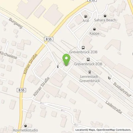 Standortübersicht der Tankstelle BIGGE ENERGIE GmbH & Co. KG in 57368 Lennestadt