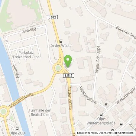 Standortübersicht der Tankstelle BIGGE ENERGIE GmbH & Co. KG in 57462 Olpe