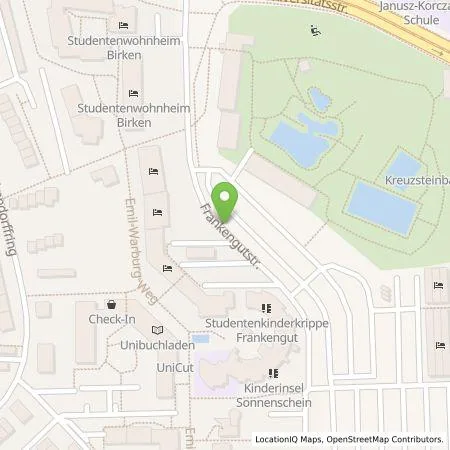 Standortübersicht der Tankstelle Stadtwerke Bayreuth Holding GmbH in 95447 Bayreuth