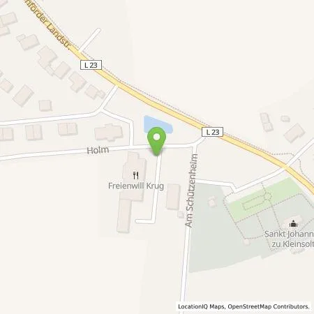 Standortübersicht der Tankstelle Stadtwerke Husum GmbH in 24991 Großsolt