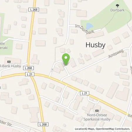 Standortübersicht der Tankstelle Stadtwerke Husum GmbH in 24975 Husby