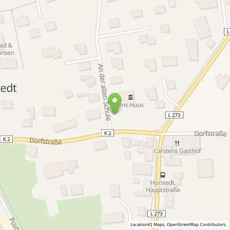 Standortübersicht der Tankstelle Stadtwerke Husum GmbH in 25860 Horstedt