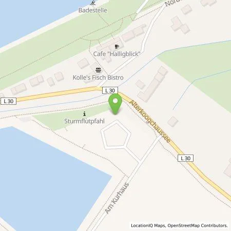 Standortübersicht der Tankstelle Stadtwerke Husum GmbH in 25845 Nordstrand