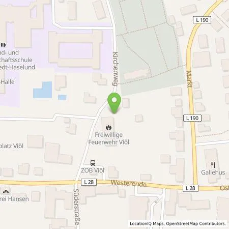 Standortübersicht der Tankstelle Stadtwerke Husum GmbH in 25884 Viöl