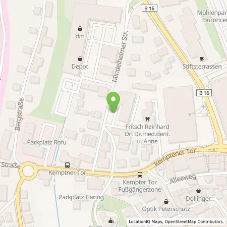 Standortübersicht der Tankstelle energie schwaben gmbh in 87600 Kaufbeuren