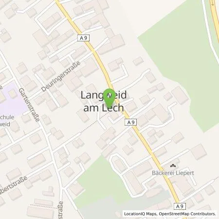 Standortübersicht der Tankstelle energie schwaben gmbh in 86462 Langweid