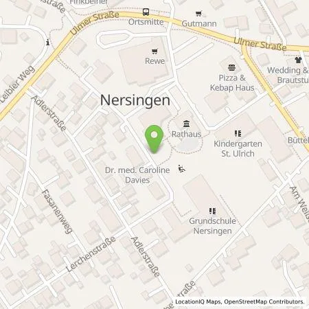 Standortübersicht der Tankstelle energie schwaben gmbh in 89278 Nersingen