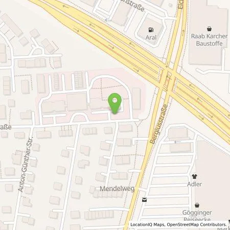 Standortübersicht der Tankstelle energie schwaben gmbh in 86199 Augsburg