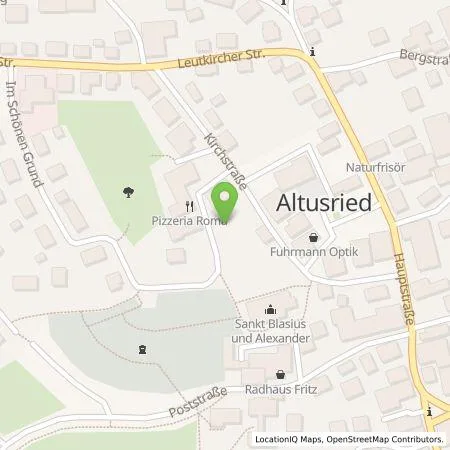 Standortübersicht der Tankstelle energie schwaben gmbh in 87452 Altusried