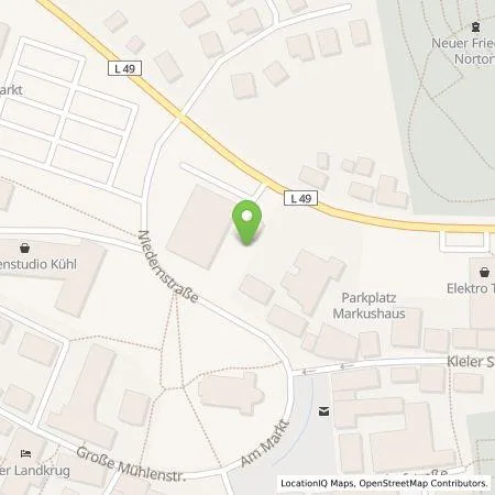 Standortübersicht der Tankstelle Stadtwerke Nortorf AöR in 24589 Nortorf