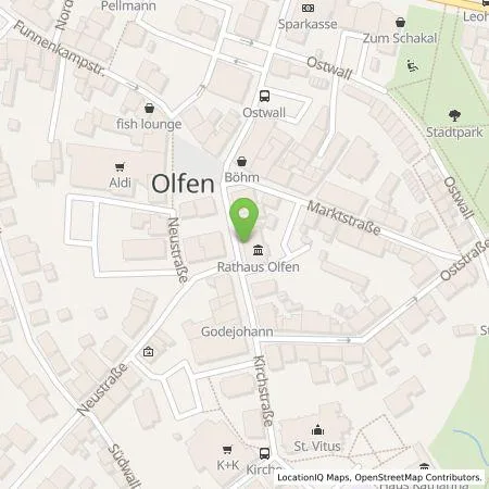 Standortübersicht der Tankstelle GFC mbH in 59399 Olfen