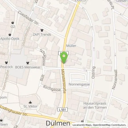 Standortübersicht der Tankstelle GFC mbH in 48249 Dülmen