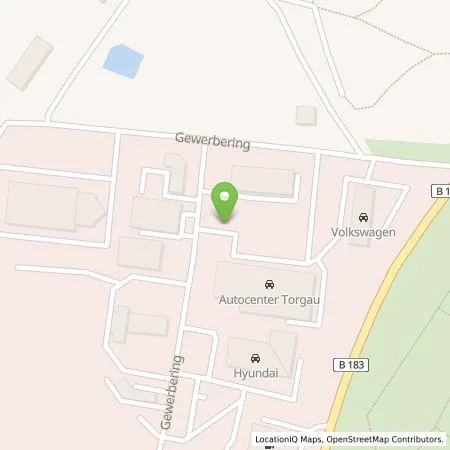 Standortübersicht der Tankstelle Comfortcharge GmbH in 04860 Torgau