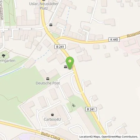 Standortübersicht der Tankstelle Comfortcharge GmbH in 37170 Uslar