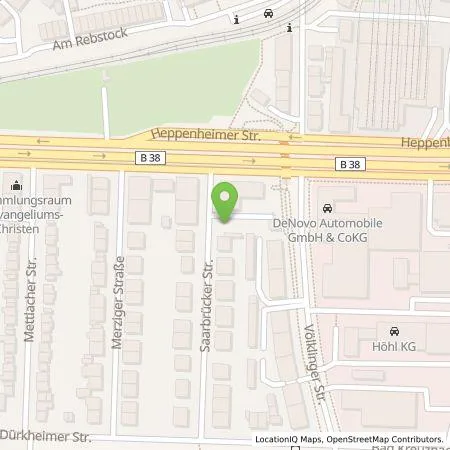 Standortübersicht der Tankstelle Comfortcharge GmbH in 68163 Mannheim