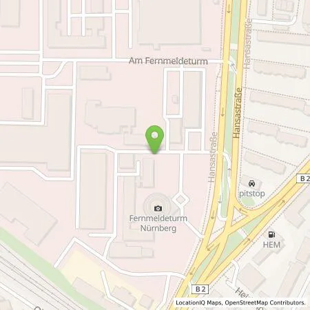 Standortübersicht der Tankstelle Comfortcharge GmbH in 90441 Nürnberg