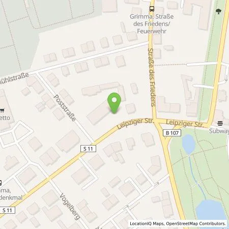 Standortübersicht der Tankstelle Comfortcharge GmbH in 04668 Grimma