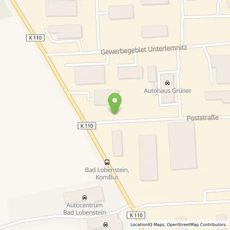 Standortübersicht der Tankstelle Comfortcharge GmbH in 07356 Bad Lobenstein