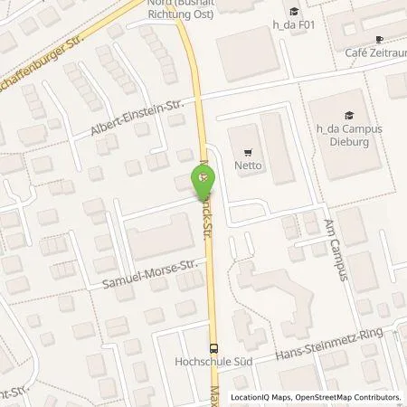 Standortübersicht der Tankstelle Comfortcharge GmbH in 64807 Dieburg