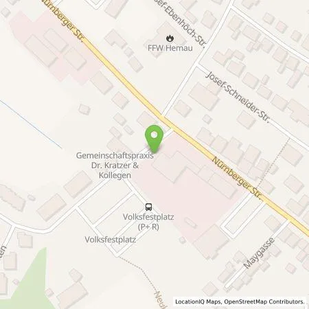 Standortübersicht der Tankstelle Comfortcharge GmbH in 93155 Hemau