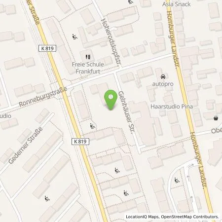 Standortübersicht der Tankstelle Comfortcharge GmbH in 60435 Frankfurt