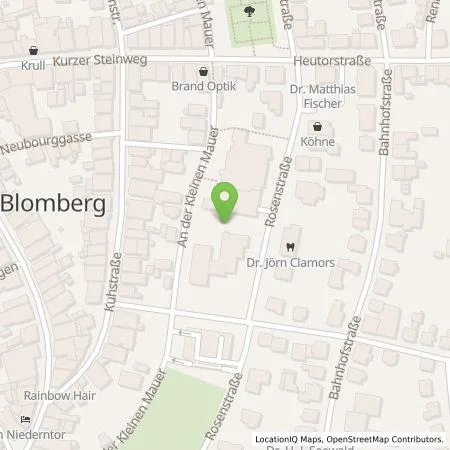 Standortübersicht der Tankstelle Comfortcharge GmbH in 32825 Blomberg