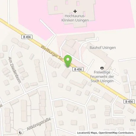 Standortübersicht der Tankstelle GreenCharge GmbH in 61250 Usingen