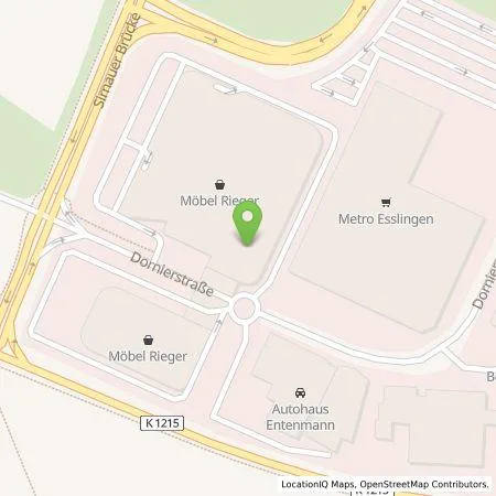 Standortübersicht der Tankstelle GreenCharge GmbH in 73730 Esslingen