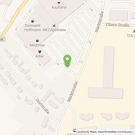 Standortübersicht der Tankstelle GreenCharge GmbH in 23968 Gägelow