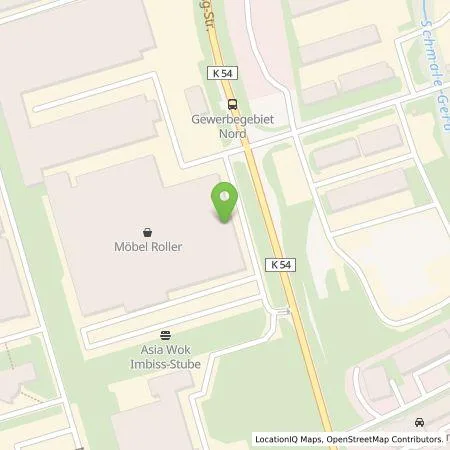 Standortübersicht der Tankstelle GreenCharge GmbH in 99091 Erfurt