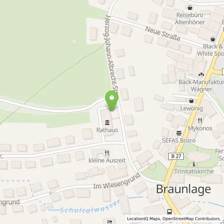 Standortübersicht der Tankstelle GreenCharge GmbH in 38700 Braunlage