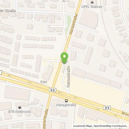 Standortübersicht der Tankstelle infra fürth service gmbh in 90766 Fürth