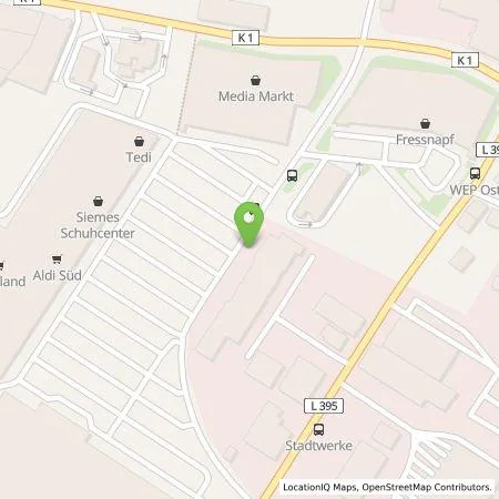 Standortübersicht der Tankstelle EWR AG in 67547 Worms