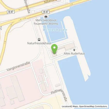 Standortübersicht der Tankstelle EWR AG in 67547 Worms