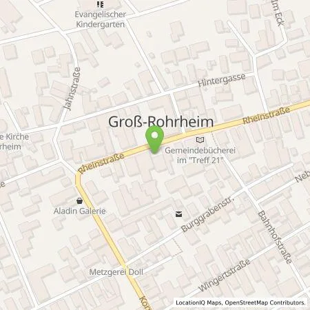 Standortübersicht der Tankstelle EWR AG in 68649 Groß-Rohrheim