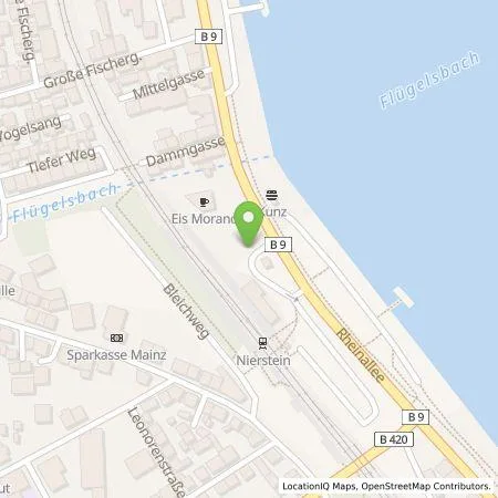 Standortübersicht der Tankstelle EWR AG in 55283 Nierstein