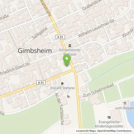 Standortübersicht der Tankstelle EWR AG in 67578 Gimbsheim