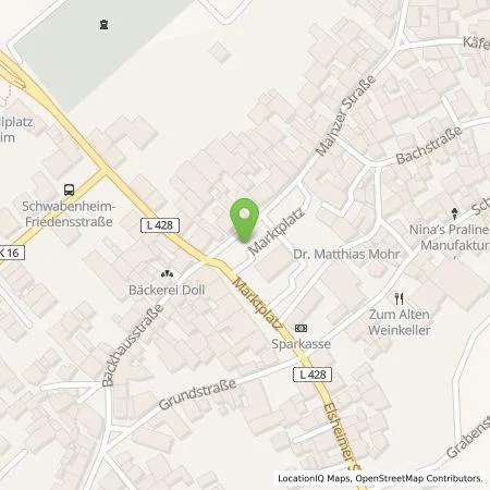 Standortübersicht der Tankstelle EWR AG in 55270 Schwabenheim