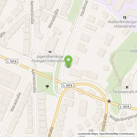 Standortübersicht der Tankstelle EnBW mobility+ AG und Co.KG in 70188 Stuttgart