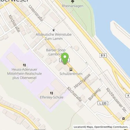 Standortübersicht der Tankstelle Westenergie Metering GmbH in 55430 Oberwesel