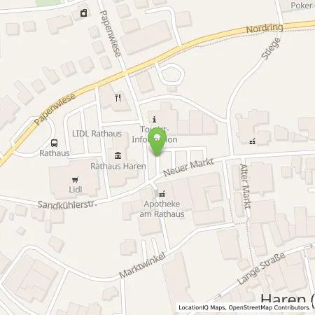 Standortübersicht der Tankstelle Westenergie Metering GmbH in 49733 Haren